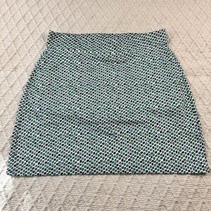 Womens Golf Pickleball skirt skort Size M Links Edition Green Blue Black dots